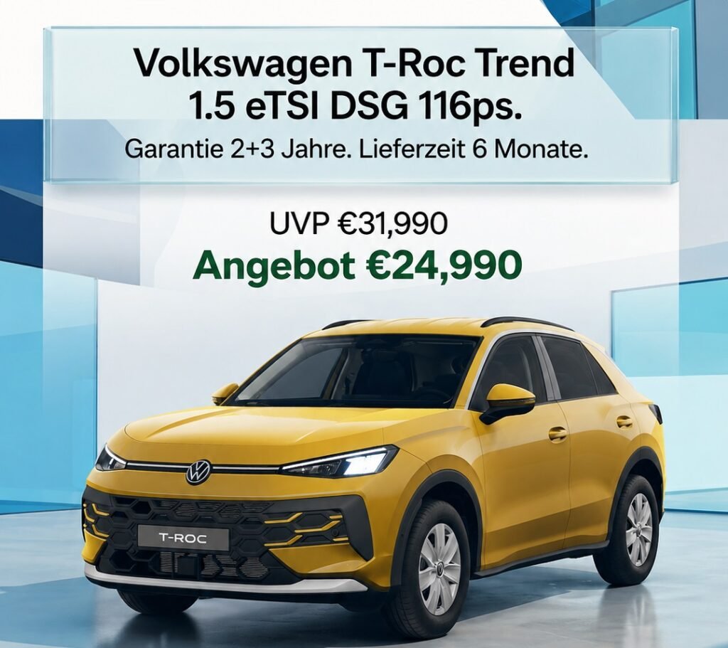 Volkswagen T-Roc Fahrzeugangebot