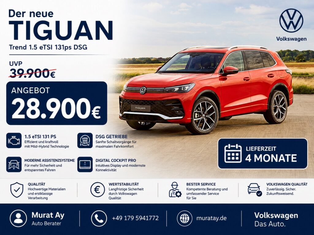 Volkswagen Tiguan Fahrzeugangebot