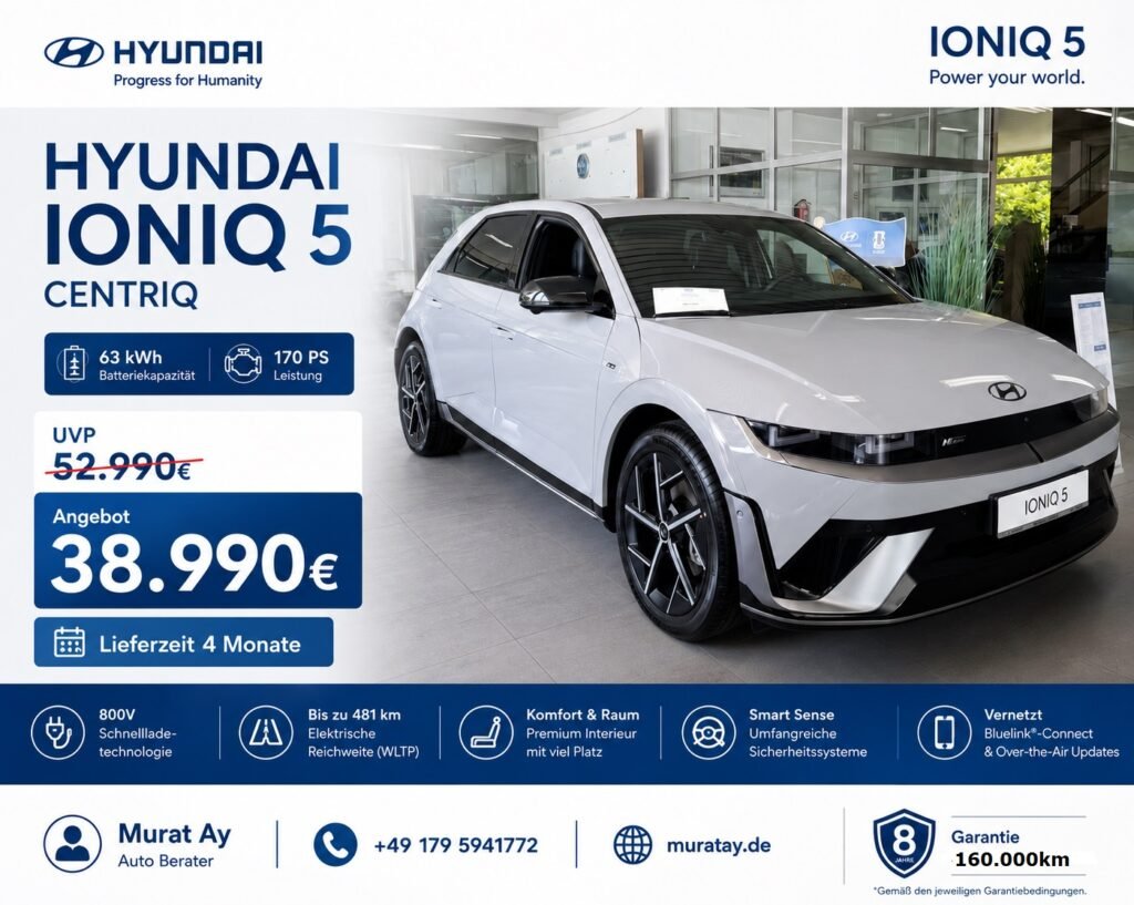 Hyundai Ioniq 5 Fahrzeugangebot