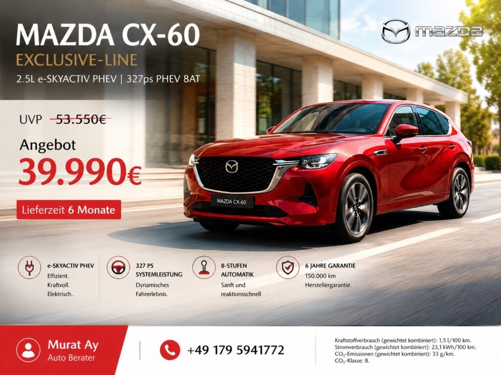 Mazda CX-60 Fahrzeugangebot